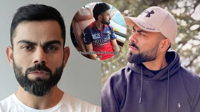 Virat Kohli and Chandigarh's Kartik Sharma (Left and inset) Virat Kohli and Chandigarh's Kartik Sharma (Left and inset)