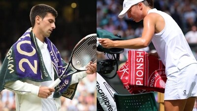 These Wimbledon towels are a favourite for stars and fans alike. (X)