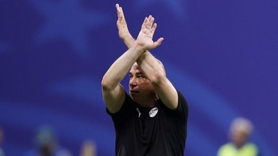 Egypt coach Hossam Hassan reacts during the FIFA World Cup 2026 Round of 16 match between Argentina and Egypt at Atlanta Stadium on July 07, 2026 in Atlanta, Georgia (AFP) Egypt coach Hossam Hassan reacts during the FIFA World Cup 2026 Round of 16 match between Argentina and Egypt at Atlanta Stadium on July 07, 2026 in Atlanta, Georgia (AFP)