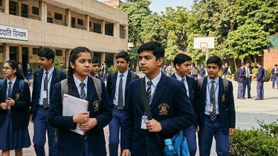 Tripura makes full rendition of 'Vande Mataram' and 'Jana Gana Mana' mandatory in school assemblies (Representative image) Tripura makes full rendition of 'Vande Mataram' and 'Jana Gana Mana' mandatory in school assemblies (Representative image)
