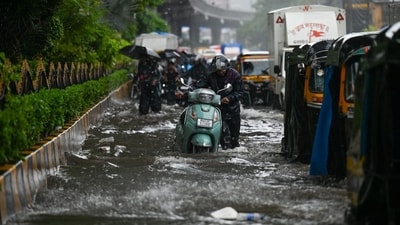 Rain-triggered waterlogging poses many health risks that can be avoided with early intervention. (HT/Raju Shakuntala Shinde)