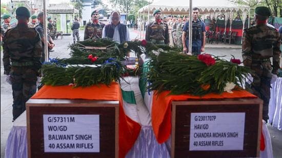 Manipur CM pays tribute to Assam Rifles personnel killed in Ukhrul ambush