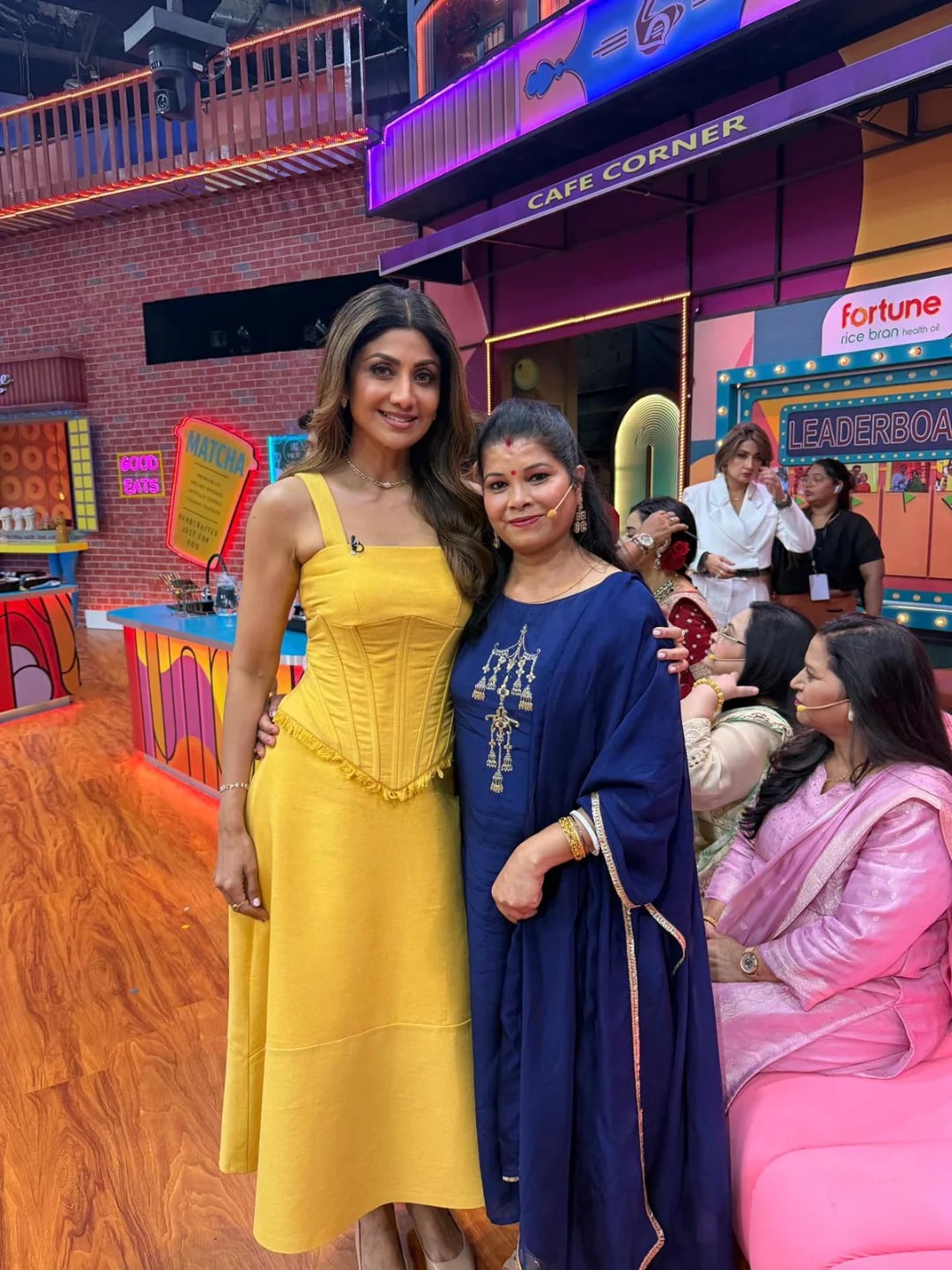 Digital creator Bhagyashree Sharma's mom with Shilpa Shetty