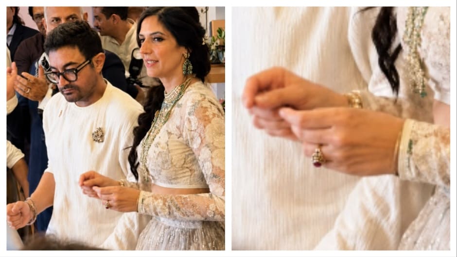The ring is designed like heirloom piece.