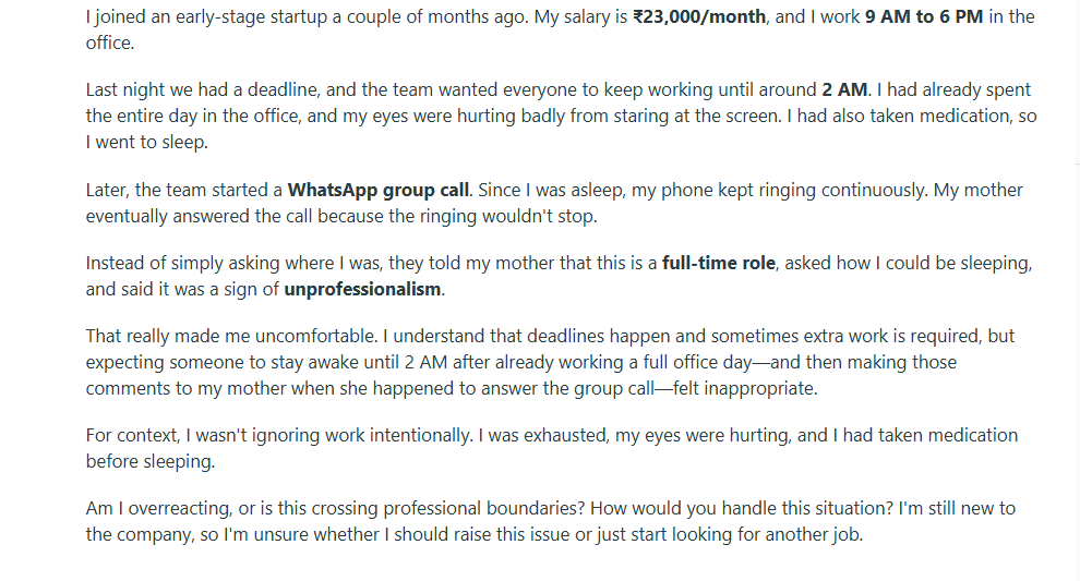 A post by a Reddit user. (Screengrab (Reddit))