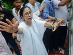 Kolkata, Jul 08 (ANI): Former TMC Chief Mamata Banerjee during a rally from Ballygunge Phari to Hazra More, in Kolkata on Wednesday. (ANI Photo)
