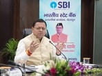 Chief Minister Pushkar Singh Dhami chairs the 97th State Level Bankers’ Committee meeting at the Secretariat in Dehradun.
