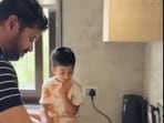 మనవడితో సీఎం రేవంత్ రెడ్డి