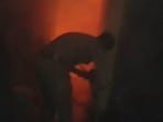It is suspected that an LPG cylinder leakage probably caused the fire,” chief fire officer (CFO) Rahul Pal told HT. (HT Photos)