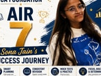 ICAI CA Foundation Result 2026 Topper: AIR 7 Sona Jain credits smart revision, mock tests for success