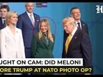 Italy's Giorgia Meloni 'ignores' Donald Trump at NATO meeting