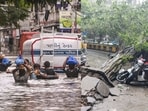 Severe waterlogging in Surat; Traffic blocked in Delhi after tree uprooted