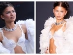 Zendaya wore yet another white dress for The Odyssey.(Picture credit: Instagram)
