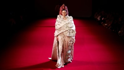 This incredible debut showcase places Manish Malhotra among some of the most esteemed designers featured on the Federation de la Haute Couture et de la Mode calendar.&nbsp; (REUTERS)