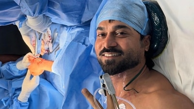 Salman Yusuf Khan on freak accident that led to hand surgery: I slipped, fell 13 feet and broke my hand Salman Yusuf Khan on freak accident that led to hand surgery: I slipped, fell 13 feet and broke my hand