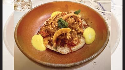 Vivek Singh makes a fabulous crab ghee roast at Cinnamon Club, which is celebrating its 25th anniversary. Vivek Singh makes a fabulous crab ghee roast at Cinnamon Club, which is celebrating its 25th anniversary.