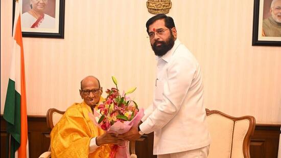 Thackeray camp upset over Sharad Pawar’s visit to Shinde’s office