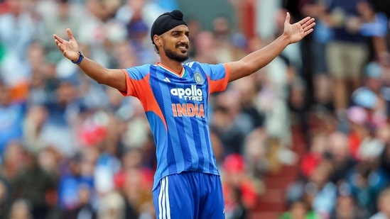 Arshdeep Singh took a wicket for India.(ANI Pic Service )