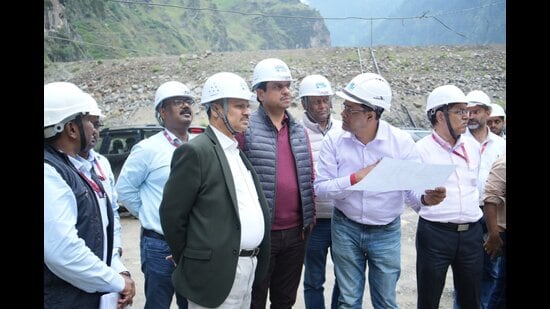 On July 7, an exhaustive review meeting was held with key representatives of the contractor to address pending issues, strengthen coordination, and ensure seamless execution. (HT Photo)