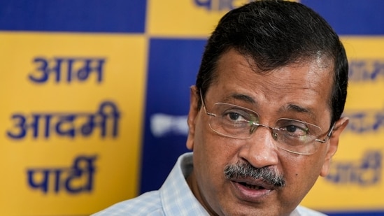 Aam Aadmi Party (AAP) National Convenor Arvind Kejriwal addressed a press conference, in New Delhi on Thursday July 8. (PTI/FILE)