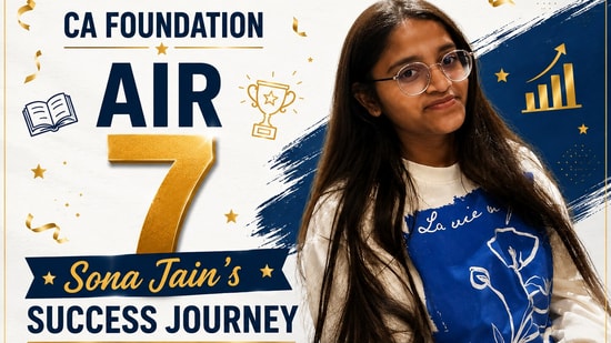 ICAI CA Foundation Result 2026 Topper: AIR 7 Sona Jain credits smart revision, mock tests for success