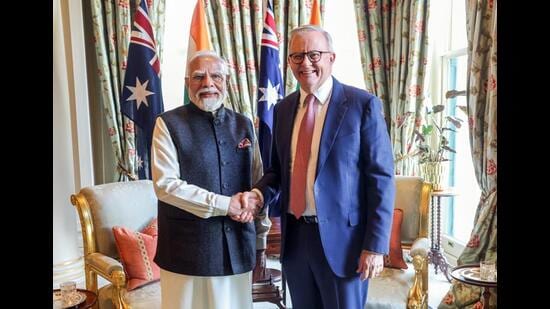 The uranium deal alone is enough to consider PM Narendra Modi’s visit to Australia, a fellow member of the Quad, highly successful. From Australia’s perspective, too, the uranium deal is a win-win. (Narendra Modi Photo Gallery/ANI)
