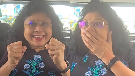 A surprise planned by two daughters left their mum speechless. (Instagram/@shravyagunipudi)