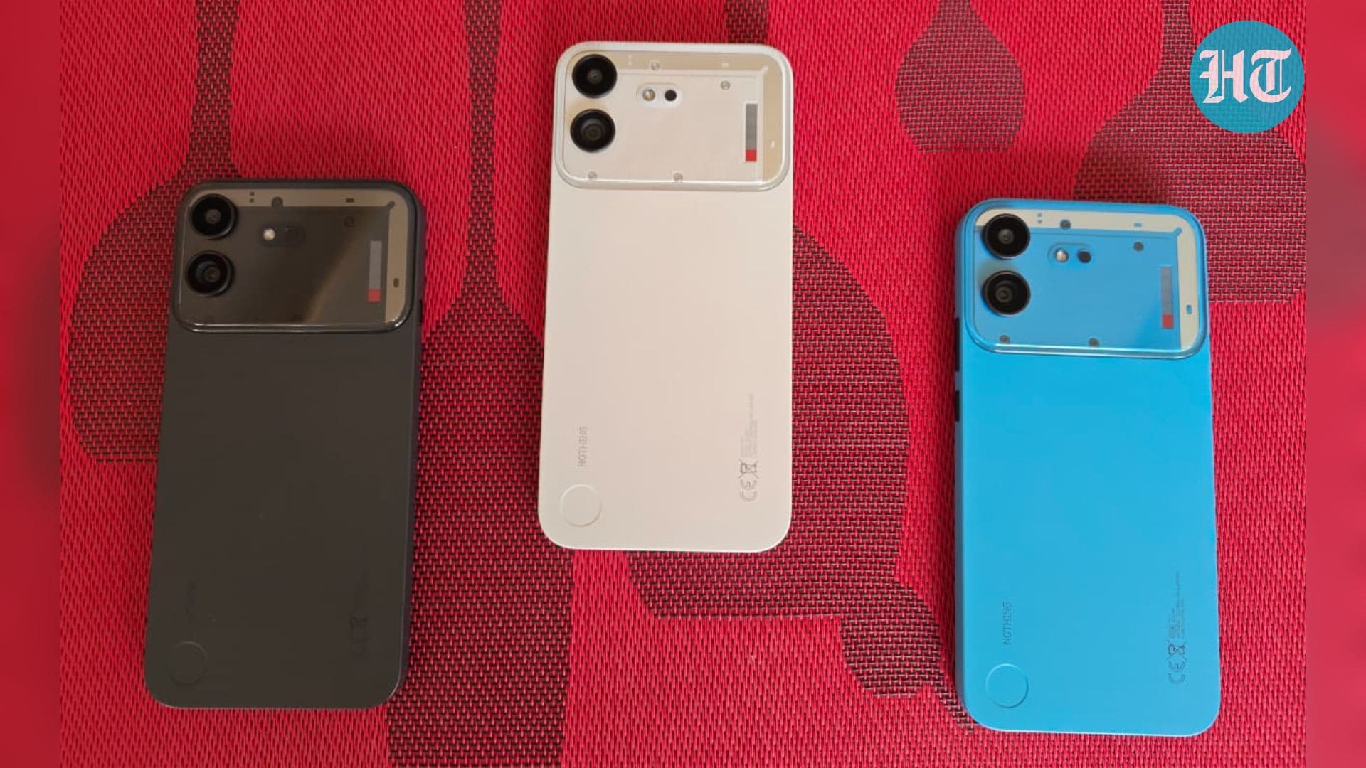 Nothing Phone 4b comes in three colour options. (Ijaj Khan - HT) Nothing Phone 4b comes in three colour options. (Ijaj Khan - HT)