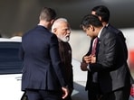 Prime Minister Narendra Modi arrives to board his plane at the Melbourne airport in Australia on July 10, 2026. 