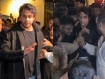 Aryan Khan gets mobbed by fans trying to take selfie with him.