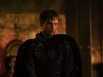 This image released by Universal Pictures shows Robert Pattinson as Antinous, in a scene from The Odyssey.