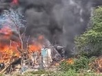 హైదరాబాద్ చాదర్‌ఘాట్‌లో భారీ అగ్నిప్రమాదం
