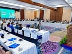 Jammu and Kashmir chief minister Omar Abdullah addressing the inauguration of the 