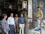 LDA officials visited the Aliganj building on Friday and pasted the notice. (Sourced)
