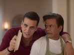Rajpal Yadav featured in an ad with Akshay Kumar.