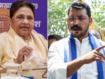 BSP supremo Mayawati at a press conference in Lucknow on July 10 where she took a jibe at Lok Sabha MP Chandrashekhar Azad.
