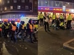 Morocco fans engaged in a confrontation with London police after World Cup exit.