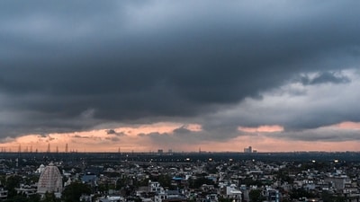 Clouds hover over the Delhi skyline as seen from Lotus Tower in New Delhi, India, on Thursday, July 9, 2026. The city witnessed cloudy skies amid changing monsoon weather conditions. (Hindustan Times) Clouds hover over the Delhi skyline as seen from Lotus Tower in New Delhi, India, on Thursday, July 9, 2026. The city witnessed cloudy skies amid changing monsoon weather conditions. (Hindustan Times)