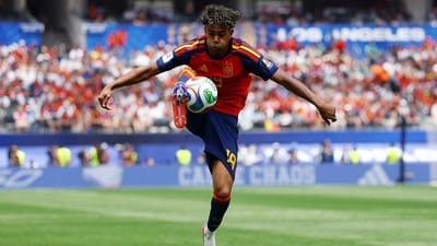 Lamine Yamal failed to put his name on the scoresheet but he still made big impact as he was also named Player of the Match. (REUTERS)