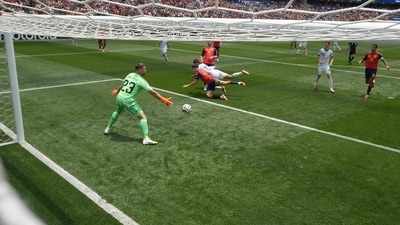 It was the first time in this World Cup when Spain conceded a goal. (Getty Images via AFP) It was the first time in this World Cup when Spain conceded a goal. (Getty Images via AFP)
