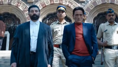 Ikka movie review: Sunny Deol and Akshaye Khanna in a still from Ikka.