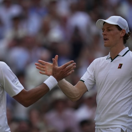 Sinner eases past Djokovic, reaches Wimbledon final - Action in images