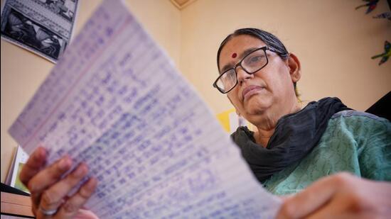 Activist-lawyer Sudha Bharadwaj, an accused in the Bhima Koregaon-Elgar Parishad case (Hindustan Times)