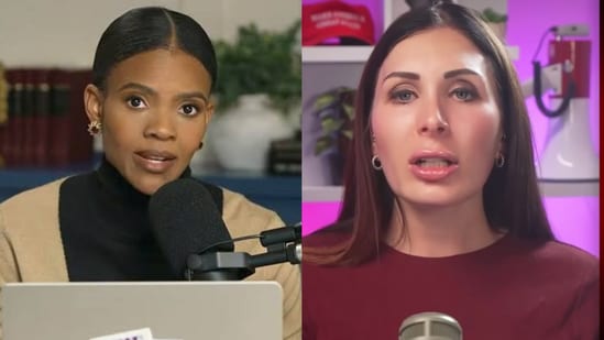 Laura Loomer urges lawsuit against Candace Owens after Charlie Kirk's hearing (Credit: Candace Owens/YouTube, Laura Loomer/Instagram)