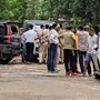 প্রায় ৬০ রাউন্ড গুলি চলার পর পুলিশের অভিযানে নিহত হয় চার দুষ্কৃতী।(PTI)