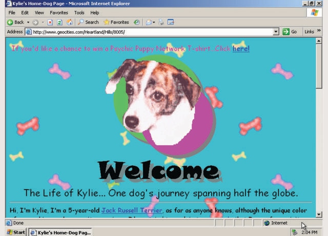 In the late 1990s, Geocities had web users creating their own “neighbourhoods” of themed content. (THE GEOCITIES GALLERY) In the late 1990s, Geocities had web users creating their own “neighbourhoods” of themed content. (THE GEOCITIES GALLERY)