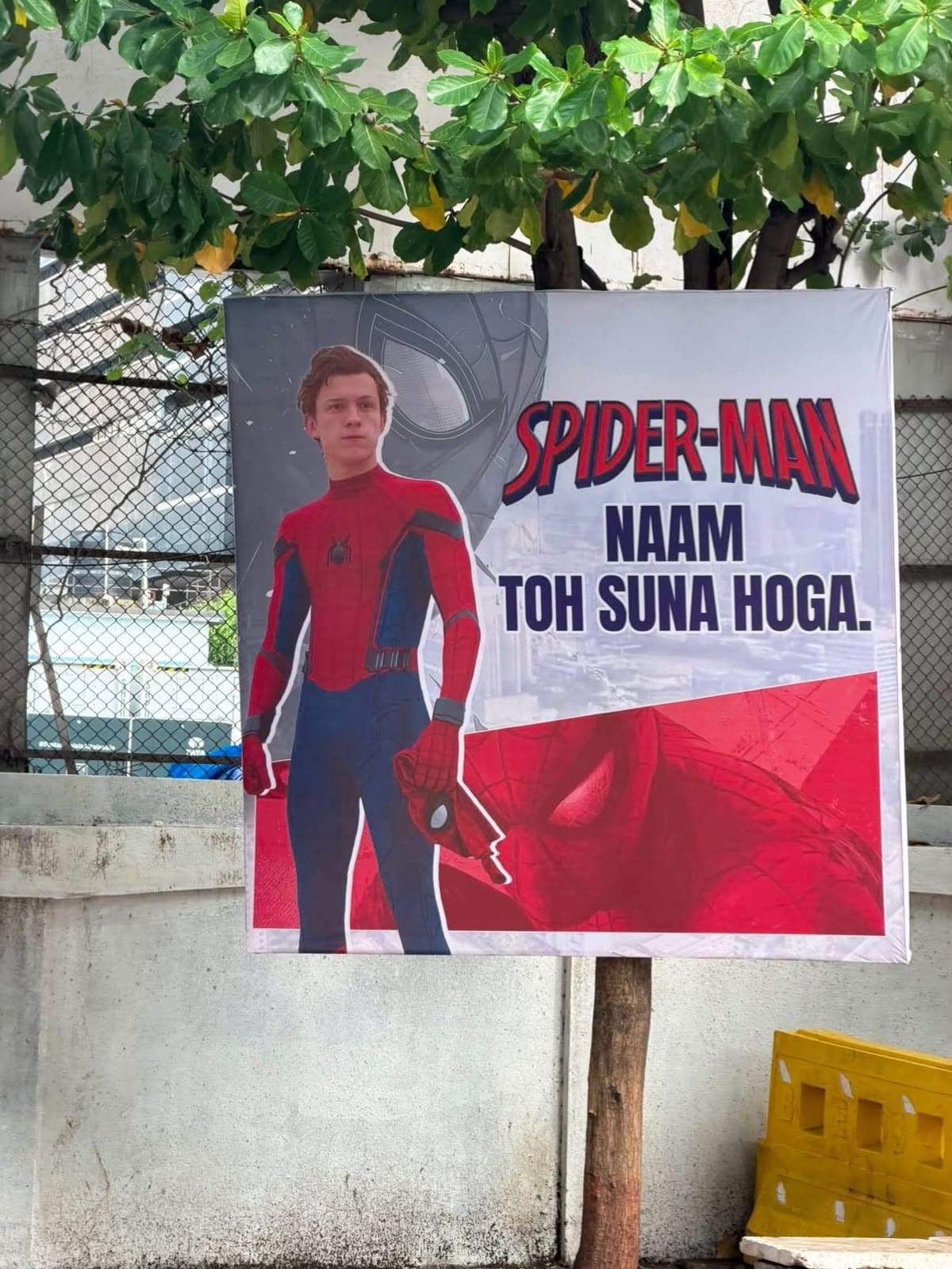 Spider-Man hoarding in Mumbai.