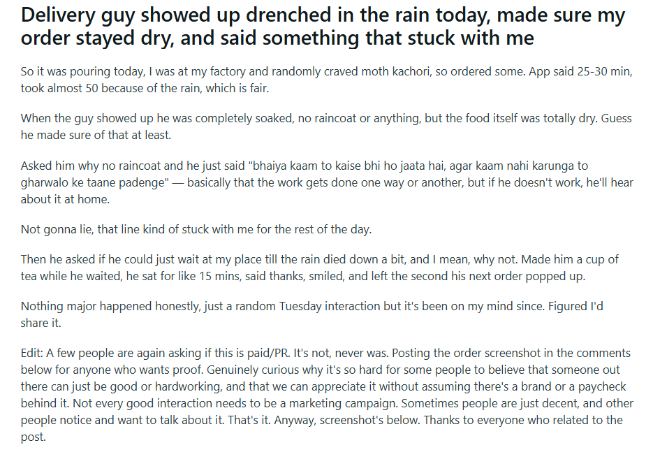 A post shared by a Reddit user. (Screengrab (Reddit).) A post shared by a Reddit user. (Screengrab (Reddit).)