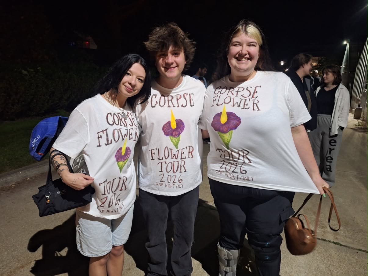Abbi O'Leary, right, and her friends commemorated the occasion with T-shirts.
