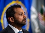 Kash Patel, director of the Federal Bureau of Investigation (FBI), during a news conference at the Department of Justice in Washington, DC.